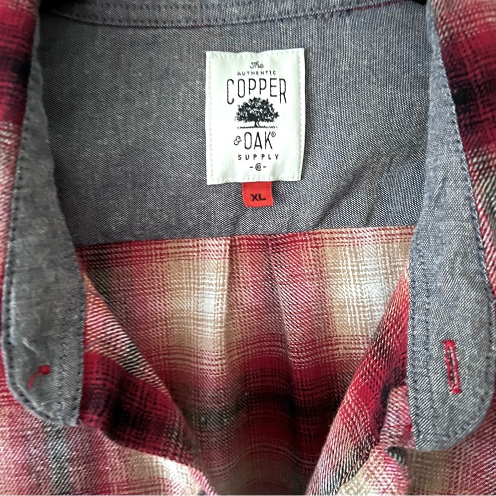 The Authentic Copper Oak Supply Co. Men's Flannel Shirt (XL) Excellent Condition - Picture 4 of 8